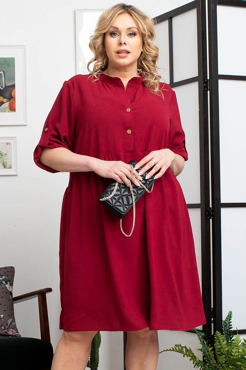 Plus size dress model 169059